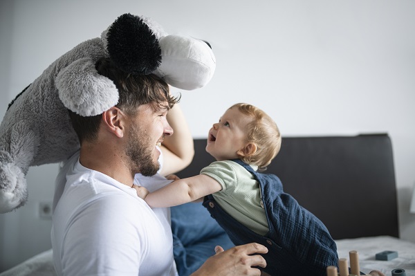 Dad and baby