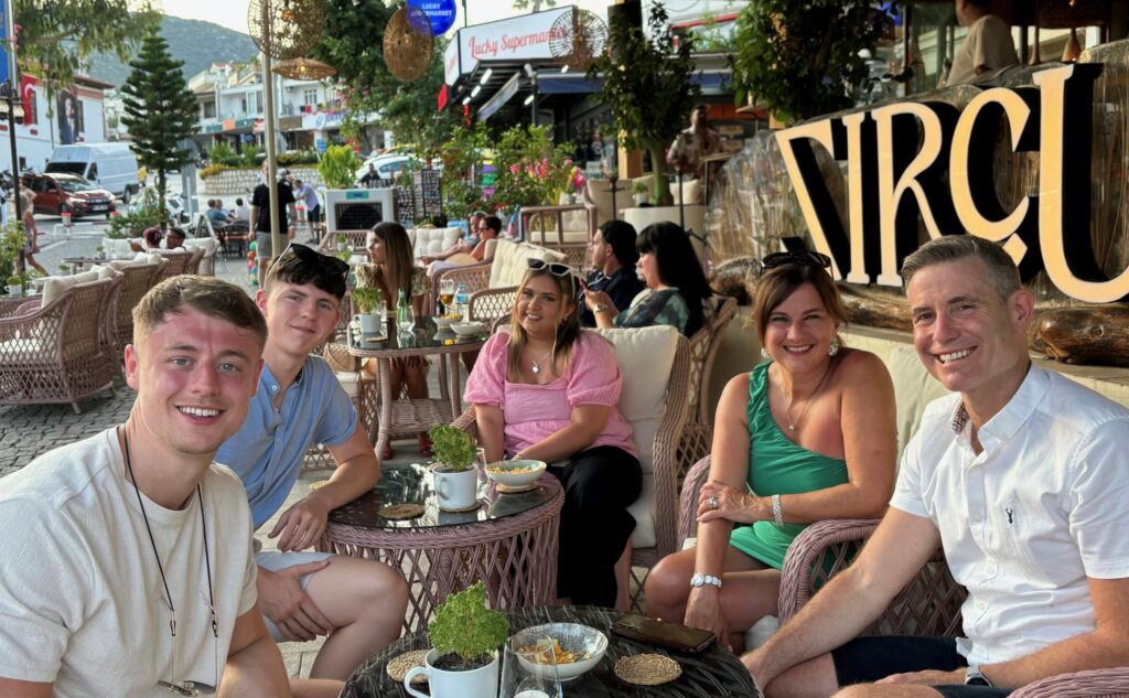 Foster family on holiday